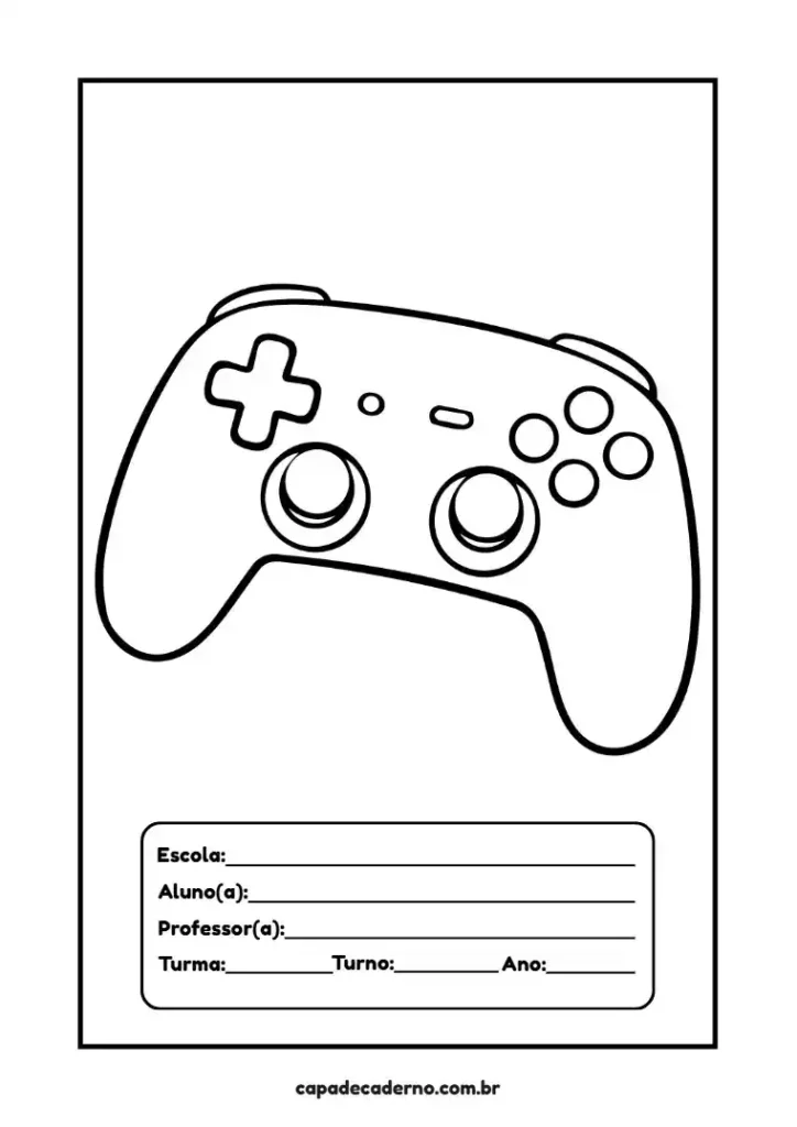 Capa de caderno masculino para colorir grátis para imprimir em pdf