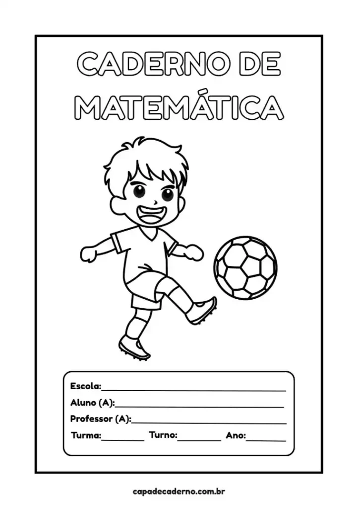 Capa de caderno para colorir e imprimir grátis em pdf