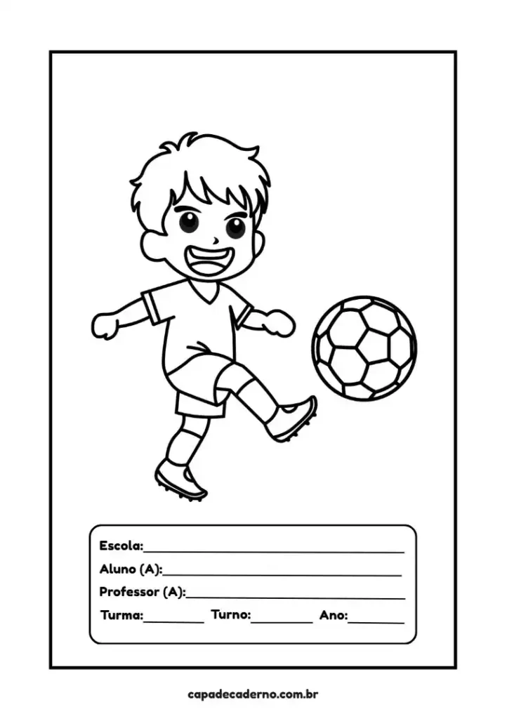 Capa de caderno para colorir e imprimir grátis em pdf