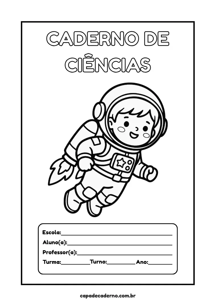 Capa de Caderno Infantil Editável 2