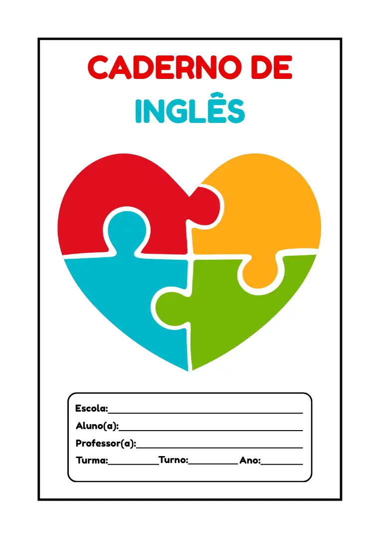 Capa de Caderno Infantil Editável 11