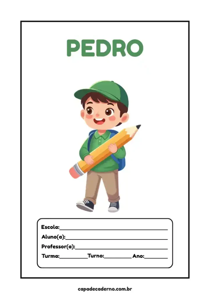 Capa de caderno personalizada grátis para editar
