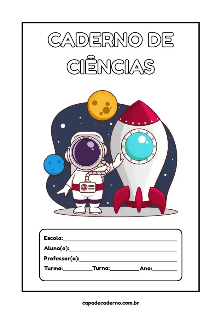 Capa de caderno personalizada grátis para editar