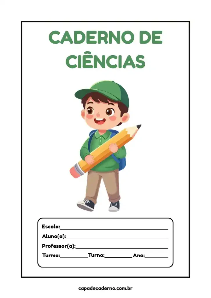 Capa de caderno personalizada para imprimir grátis e editar no canva