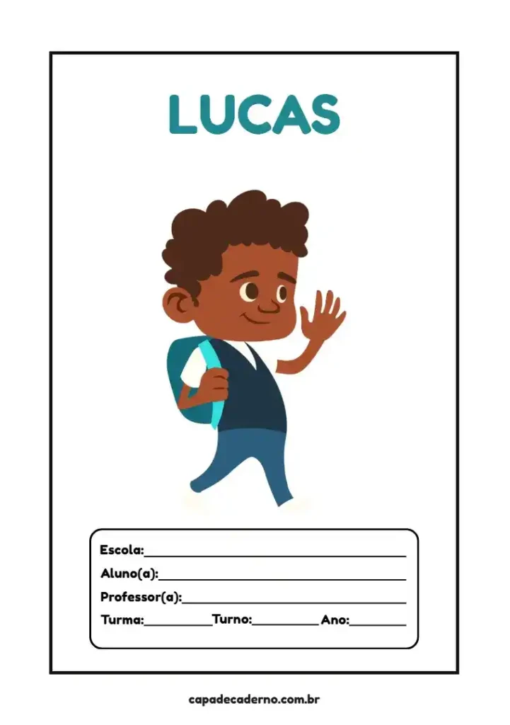 Capa de caderno personalizada para preencher no canva e imprimir pdf