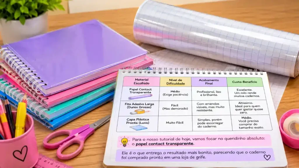 Conheça os melhores materiais para plastificar capa de caderno