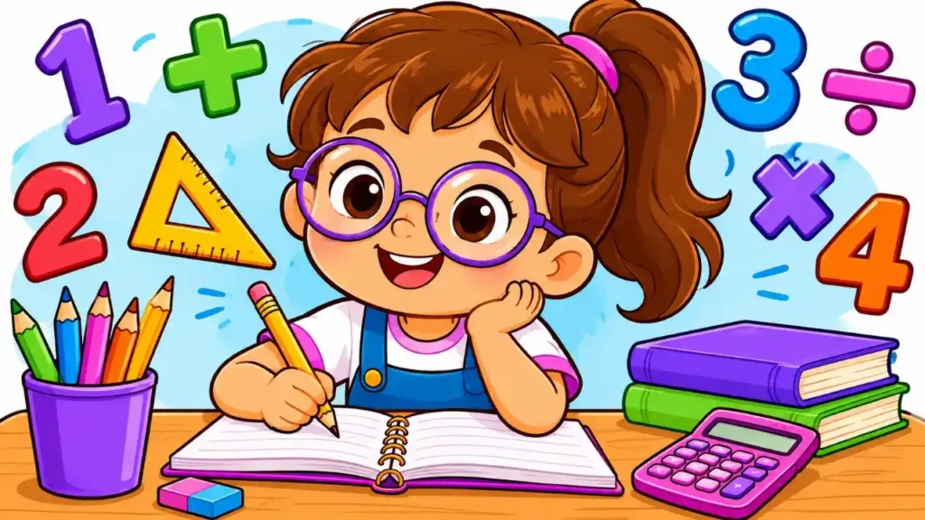 Ideias de capa de caderno de matemática com desenhos