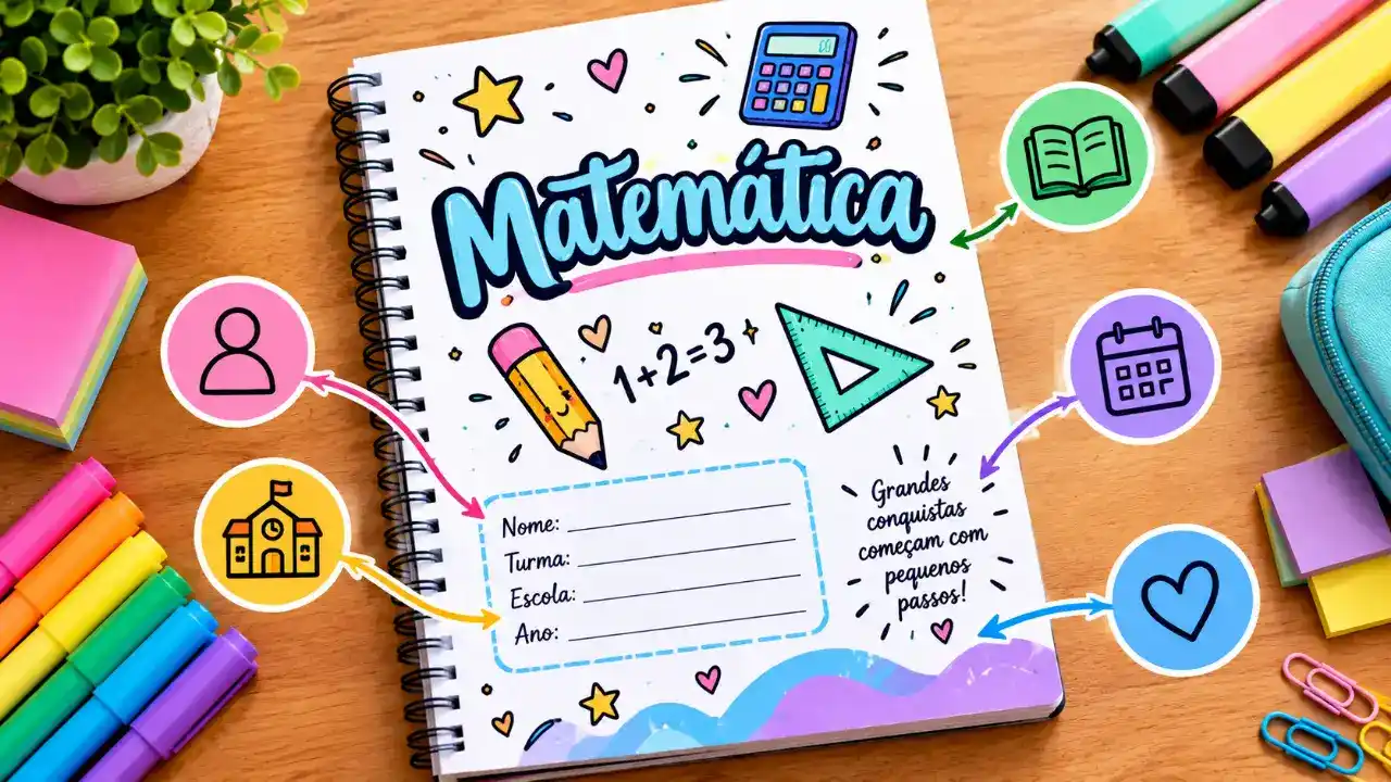 O que escrever na capa do caderno? (Dados, frases e organização)