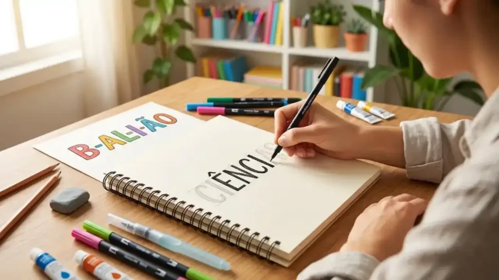 Como fazer letras para capa de caderno de forma fácil