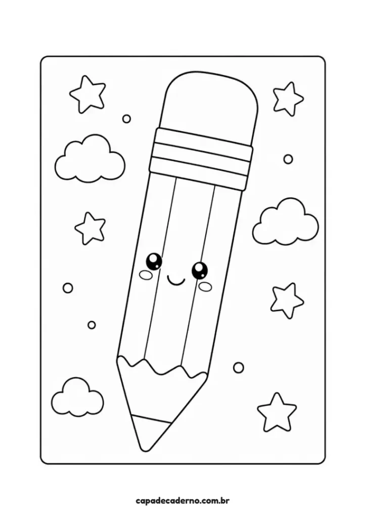 Desenhos para capa de caderno fáceis