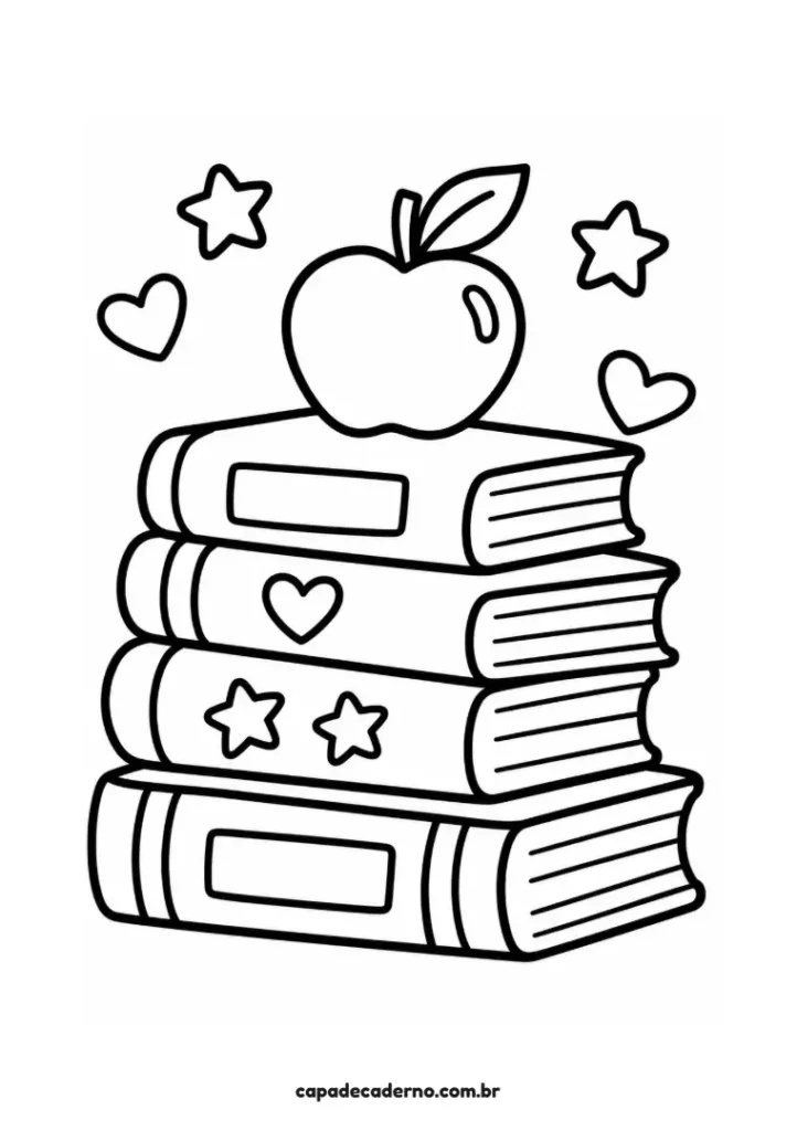 Desenhos para capa de caderno fáceis