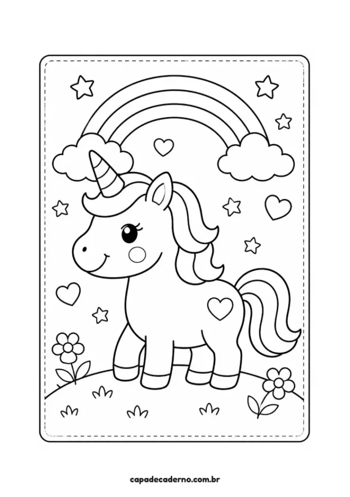 Desenhos para capa de caderno fáceis
