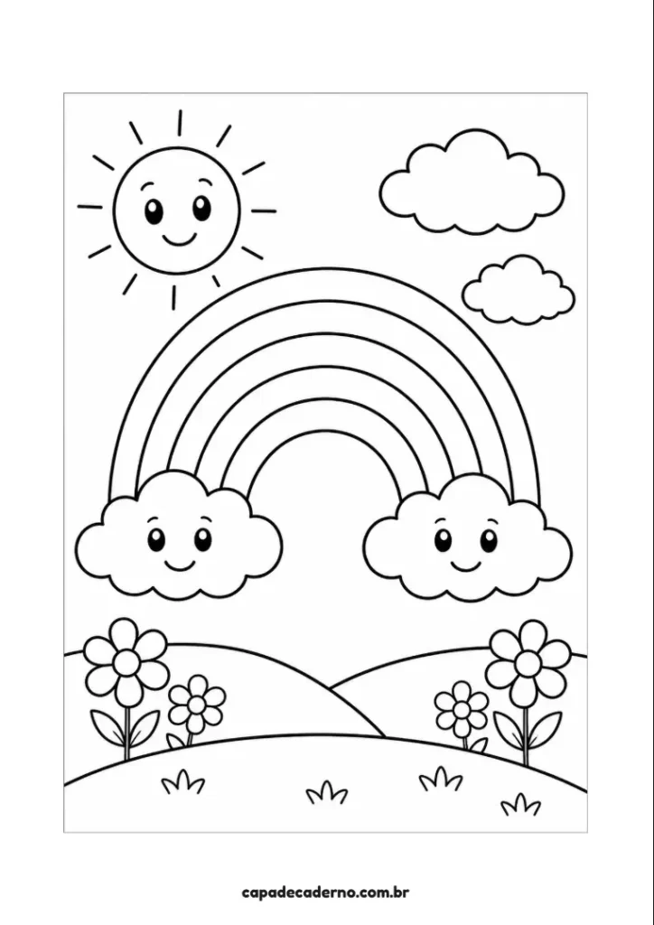 Desenhos para capa de caderno fáceis