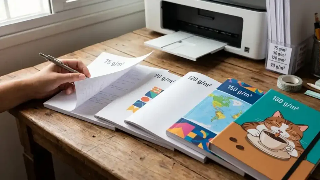 Gramatura para capa de caderno: qual escolher?