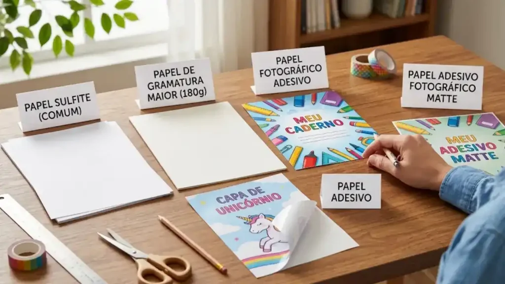 Melhor papel para capa de caderno: existe uma opção ideal?
