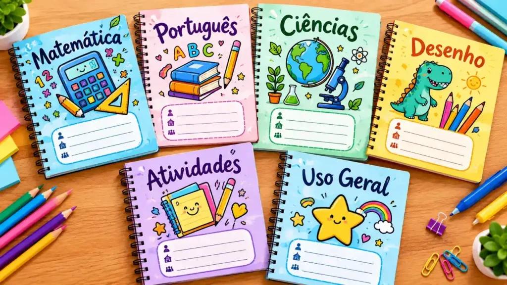 O que escrever na capa de um caderno?